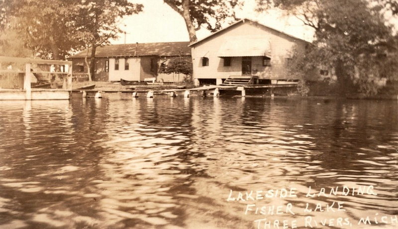 Fishers Lake (Fisher Lake, Fishers Lake) - Vintage Postcard